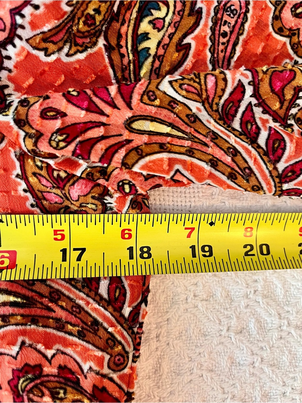 Nanette Lepore Coral Paisley V-Neck Flowy Bohemian Dress - Picture 6 of 8
